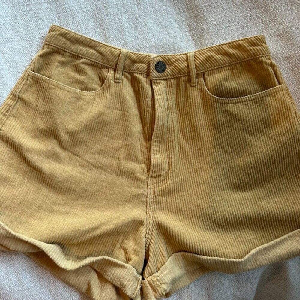 Show Me Your MuMu Tan Jean Shorts
